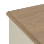 Caisson à Tiroirs Crème Naturel Bois d'épicéa Bois MDF 100 x 45 x 80 cm