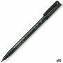 Rotulador permanente Staedtler 318-9 Negro (10 Unidades)