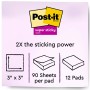 Notas Adhesivas Post-it 70005197887 Amarillo (12 Unidades)