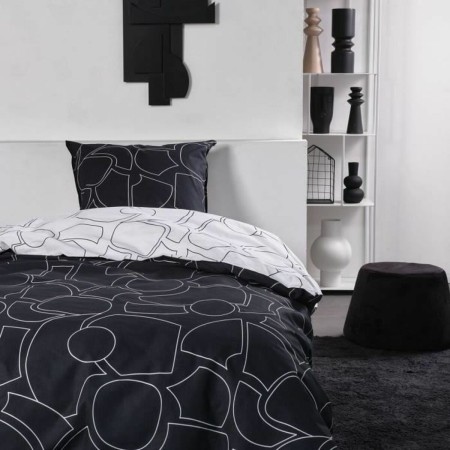 Parure de couette TODAY Noir 140 x 200 cm