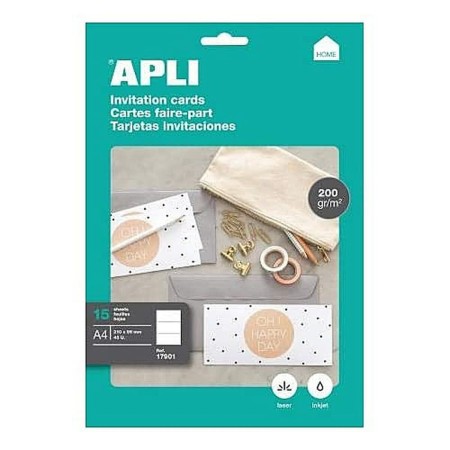 Cartes de visite Apli 17901 210 x 99 mm