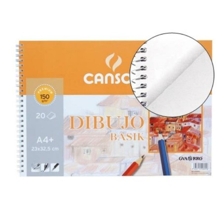 Bloc de dibujo Canson C200400695 Blanco A4 Papel