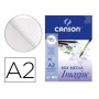 Bloc de dibujo Canson C200006003 Blanco A2 Papel 50 Hojas 120 g/m²