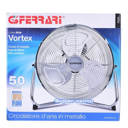 Ventilador de Sobremesa G3Ferrari G50038 Plateado