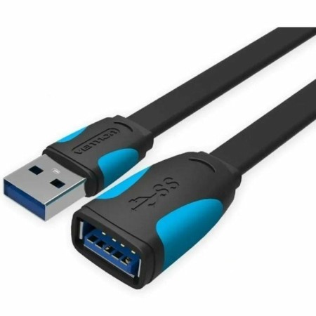 Câble Rallonge à USB Vention VAS-A13-B200 Noir 2 m (1 Unité)