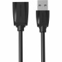 Cable Alargador USB Vention VAS-A45-B100 Negro 1 m