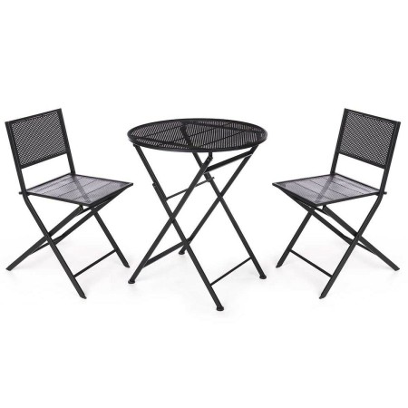 Ensemble Table + 2 Chaises Noir