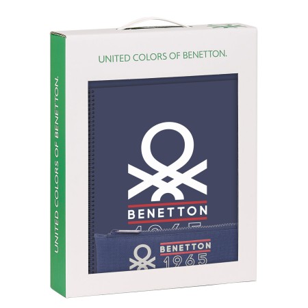 Set de Papelería Benetton Varsity Gris Azul marino