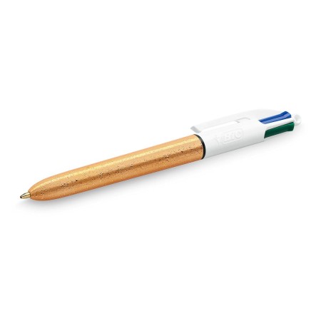 Boligrafo de tinta líquida Bic 992580 1 mm Multicolor Dorado (3 Piezas)