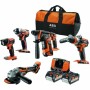 Set de taladro y accesorios AEG Powertools