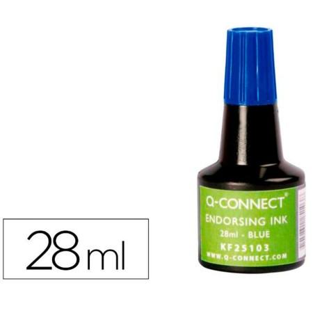 Recharge d'encre Q-Connect KF25103 Bleu 28 ml