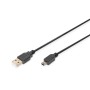 Cable USB a Mini USB Assmann AK-300130-018-S Negro 1,8 m