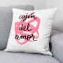 Housse de coussin Decolores Amor 50 x 50 cm Coton Espagnol