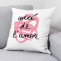 Housse de coussin Decolores Amor en català 50 x 50 cm Coton Catalan