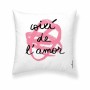 Housse de coussin Decolores Amor en català 50 x 50 cm Coton Catalan