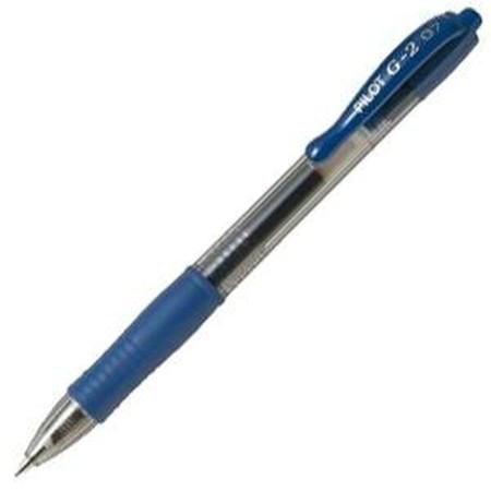 Bolígrafo de gel Pilot BL-G2-7 Azul 12 Unidades