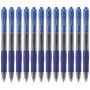 Bolígrafo de gel Pilot BL-G2-7 Azul 12 Unidades