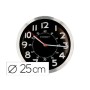 Horloge Murale Q-Connect KF16948 Noir Ø 25 cm Métal
