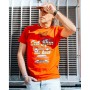 Camiseta de Manga Corta Hombre RADIKAL OUT RUN Rojo L