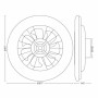 Ventilateur de Plafond avec Lumière Philips Blanc