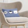 Housse de coussin Kids&Cotton Tabor C Bleu 30 x 50 cm