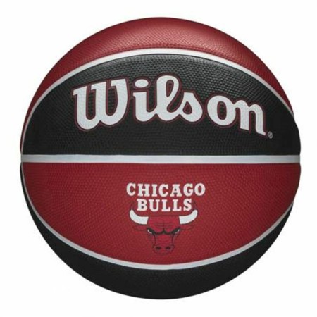 Ballon de basket Wilson NBA Team Tribute Chicago Bulls Caoutchouc Plastique (1 Unité)