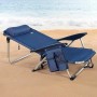 Chaise Pliante Colorbaby Bleu foncé 51 x 45 x 76 cm Plage