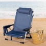 Chaise Pliante Colorbaby Bleu foncé 51 x 45 x 76 cm Plage