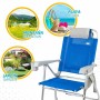 Chaise Pliante Colorbaby Bleu 47 x 63 x 99 cm Plage