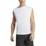 Maillot de Corps sans Manches pour Homme Adidas Base Blanc