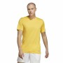 Camiseta de Manga Corta Hombre Adidas Run It Amarillo