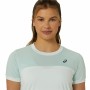 Camiseta Deportiva de Manga Corta Asics Court Blanco Mujer Tenis