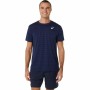 Camiseta de Manga Corta Hombre Asics Court Azul marino Tenis