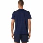 Camiseta de Manga Corta Hombre Asics Court Azul marino Tenis