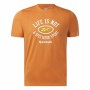 Camiseta de Manga Corta Hombre Reebok Graphic Series Naranja