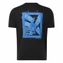 Camiseta de Manga Corta Hombre Reebok Graphic Series Negro