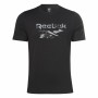 Camiseta de Manga Corta Hombre Reebok Indentity Modern Camo Negro Camuflaje