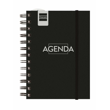 Agenda Finocam Noir 1/8 12 x 16,4 cm 2024-2025