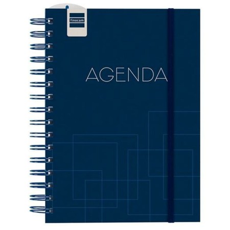 Agenda Finocam Azul Cuarto 15,5 x 21,5 cm 2024-2025