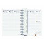 Agenda Finocam Azul Cuarto 15,5 x 21,5 cm 2024-2025