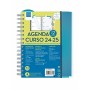 Agenda Finocam Azul Cuarto 15,5 x 21,2 cm 2024-2025 Docente