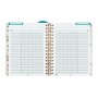 Agenda Finocam Flowers Multicolor Cuarto 15,5 x 21,2 cm 2024-2025 Docente