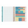 Agenda Finocam Flowers Multicolor Cuarto 15,5 x 21,2 cm 2024-2025 Docente