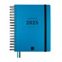 Agenda Finocam Tempus Azul Cuarto 15,5 x 21,7 cm 2024-2025