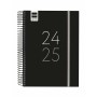 Agenda Finocam Negro Cuarto 15,5 x 21,2 cm 2024-2025