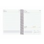 Agenda Finocam Negro Cuarto 15,5 x 21,2 cm 2024-2025