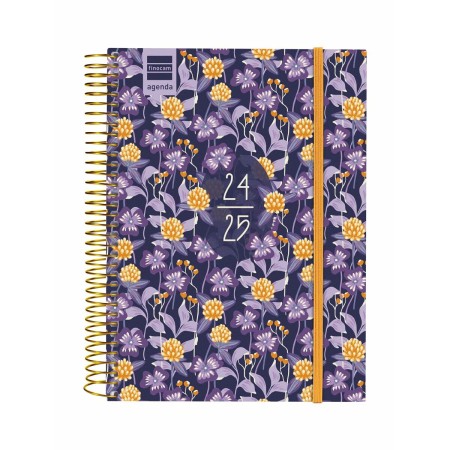 Agenda Finocam Multicouleur quarto 15,5 x 21,2 cm 2024-2025