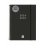 Agenda Finocam Noir A5 15,5 x 21,2 cm 2024-2025