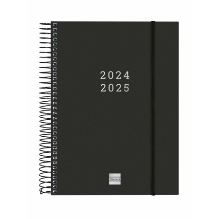 Agenda Finocam Negro A5 15,5 x 21,2 cm 2024-2025