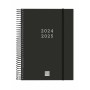 Agenda Finocam Negro A5 15,5 x 21,2 cm 2024-2025